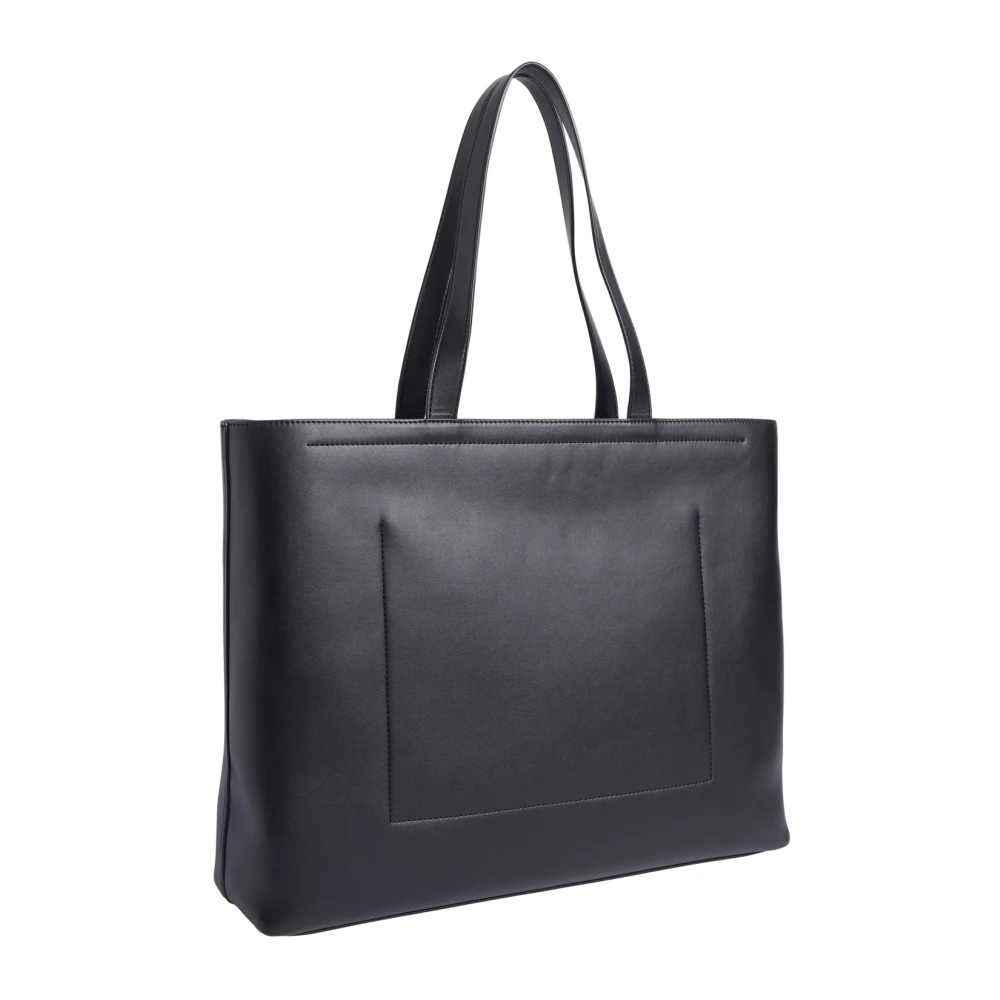 Calvin Klein Monogram Shopping Bag Tote Zwart Black Dames