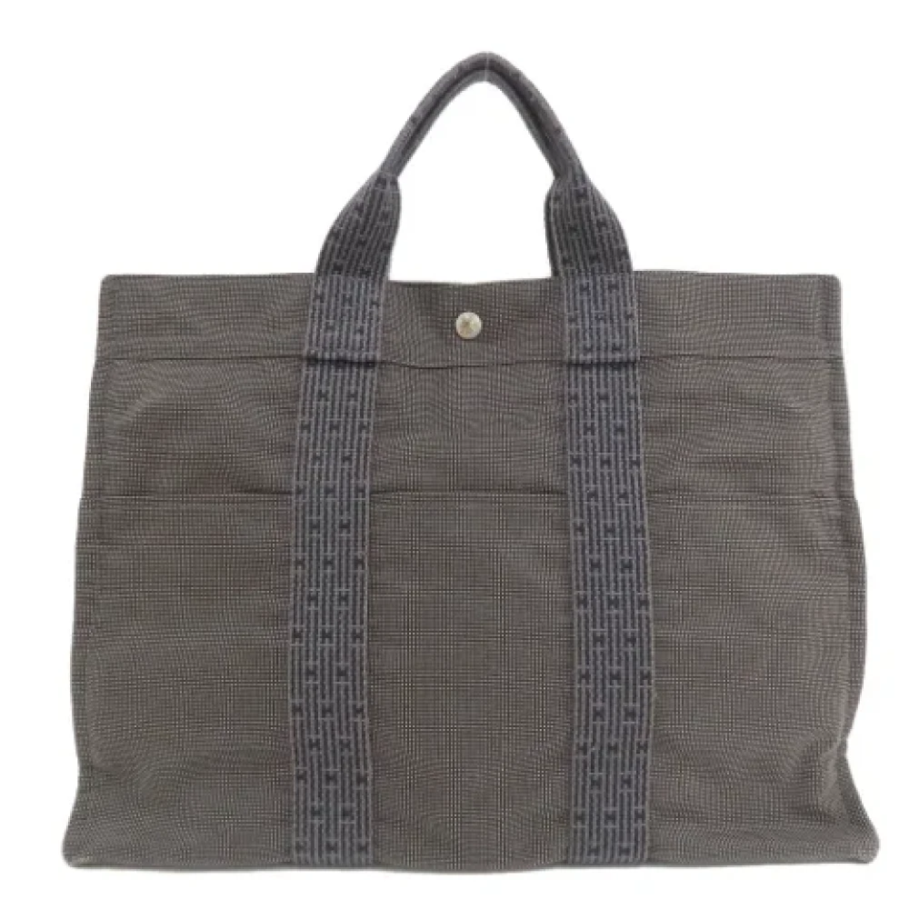 Hermès Vintage Pre-owned Fabric totes Black Dames