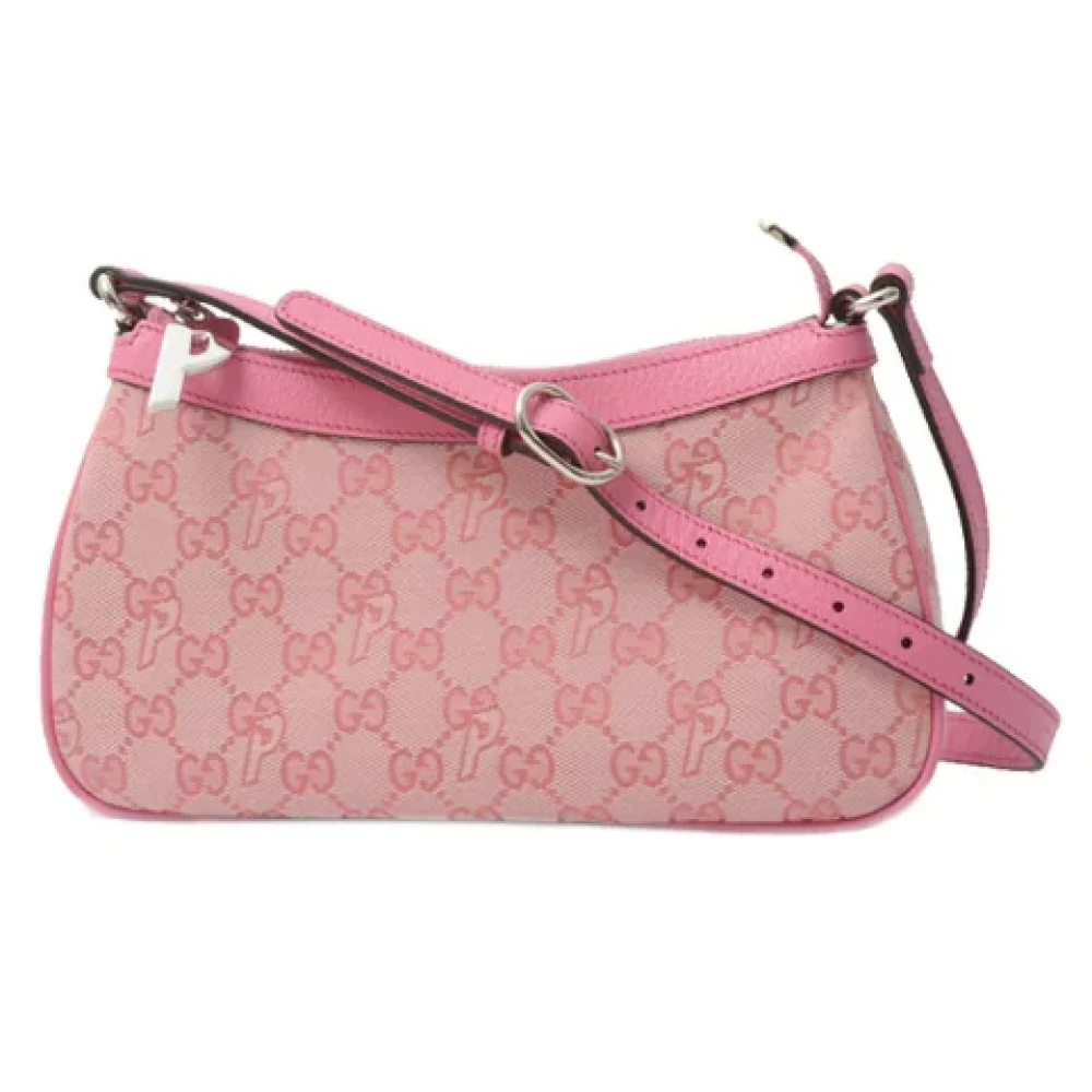 Gucci Vintage Pre-owned Canvas gucci-bags Pink Dames