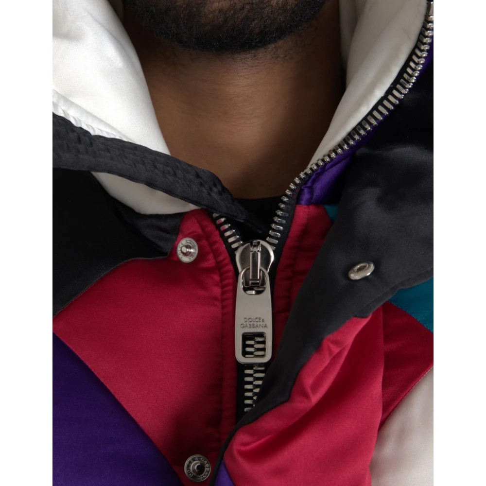 Dolce & Gabbana Multicolor Logo Windbreaker Jas Multicolor Heren