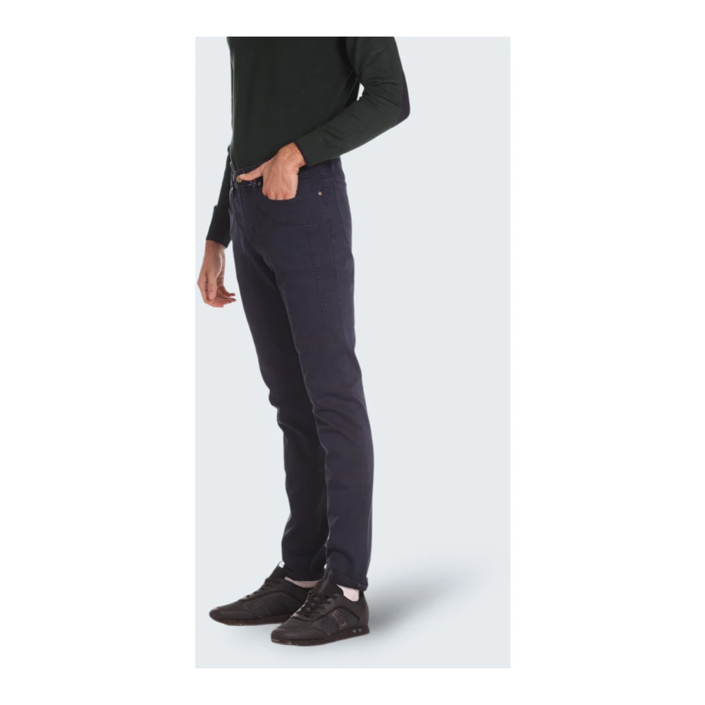 Jeckerson Slim Fit Blauwe Broek Blue Heren