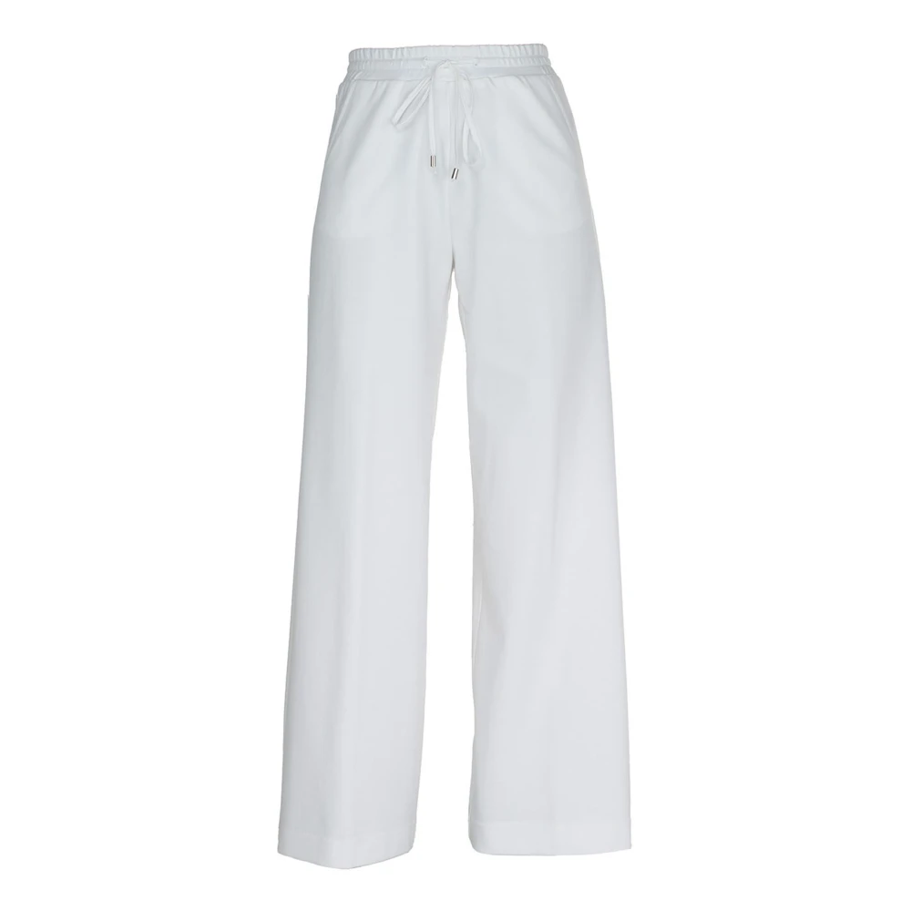 Vicario Cinque Milano Stitch Palazzo Broek Elastiek Koord White Dames