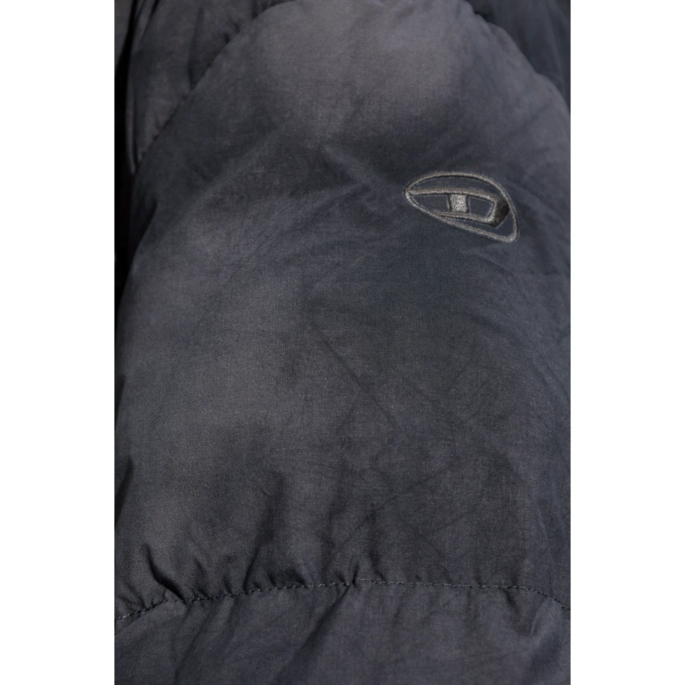 Diesel Donsjack W-Raveel-Lang-Fem Black Dames