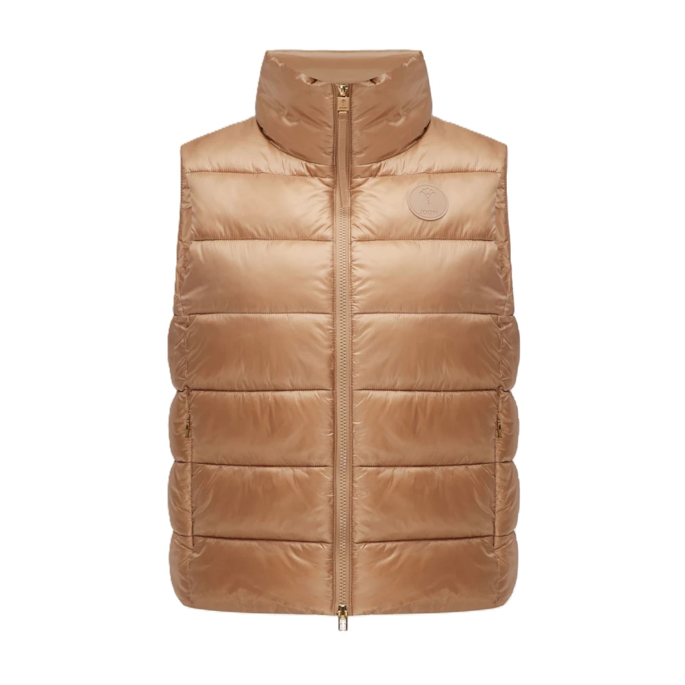 Joop! Gewatteerde hoge hals damesvest Beige Dames