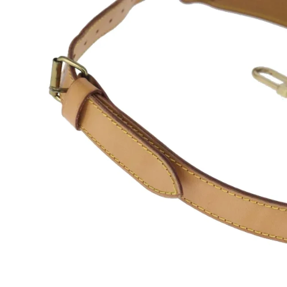 Louis Vuitton Vintage Pre-owned Leather home-office Beige Dames