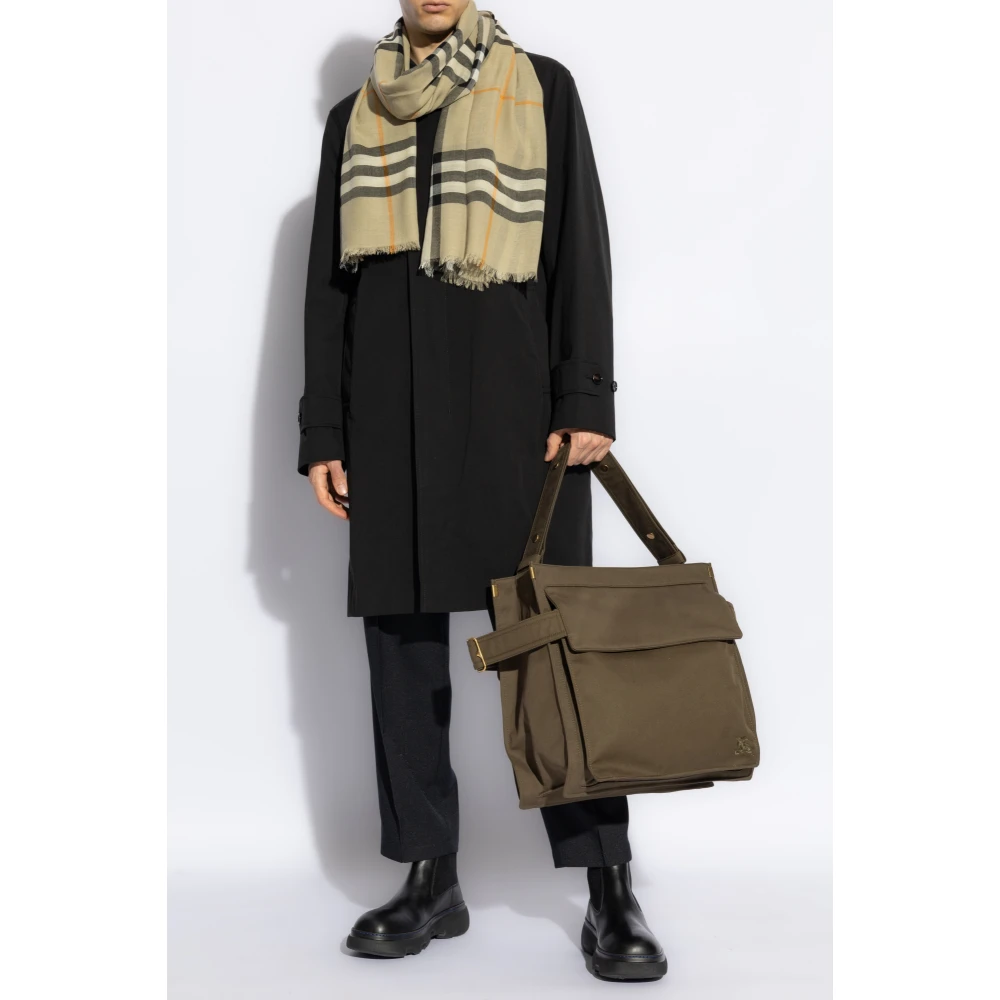 Burberry Katoenen trenchcoat Black Heren