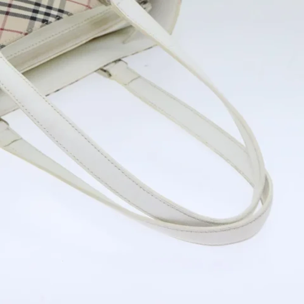 Burberry Vintage Pre-owned Canvas handbags Beige Dames