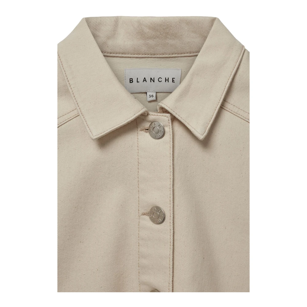 Blanche Sable Denim Jack Beige Dames