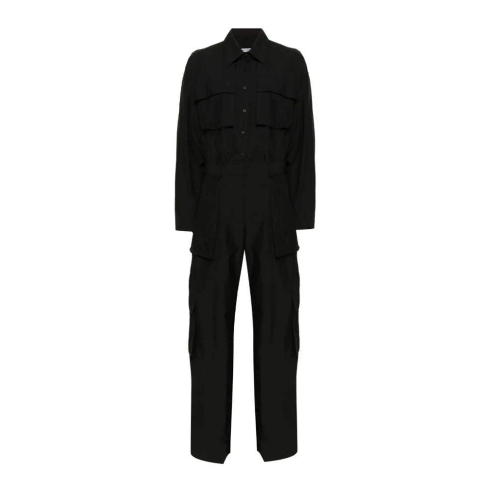 Alexander wang Zwarte Katoenmix Ripstop Jurk Black Dames