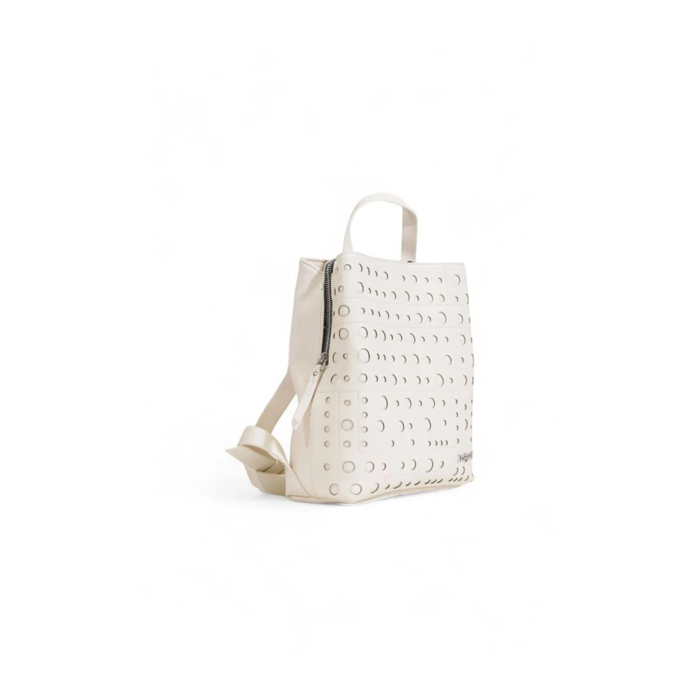 Desigual Minimalistische Polyurethaan Rugzak Beige Dames