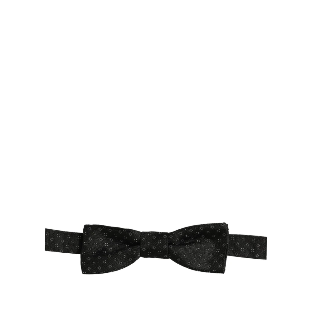 Dolce & Gabbana Black Bow Ties, Male, One Size, Papillon Bow Tie