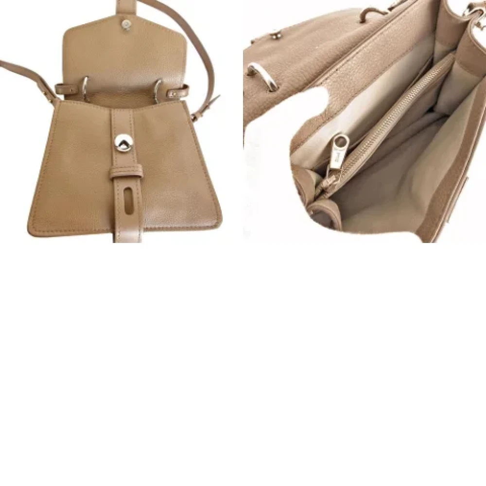 Chloé Pre-owned Leather handbags Beige Dames