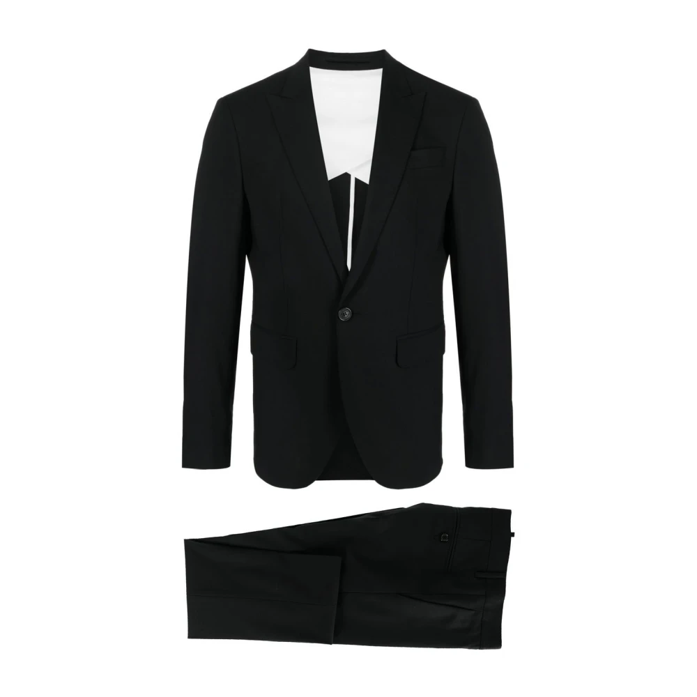 Dsquared2 Black Tokyo Suit - Male - Single Breasted Suits - Xl - Suits
