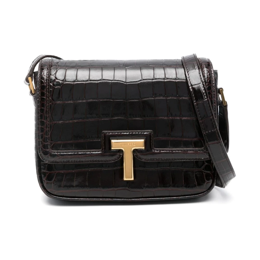 Tom Ford Bruine Schoudertas Elegante Stijl Brown Dames