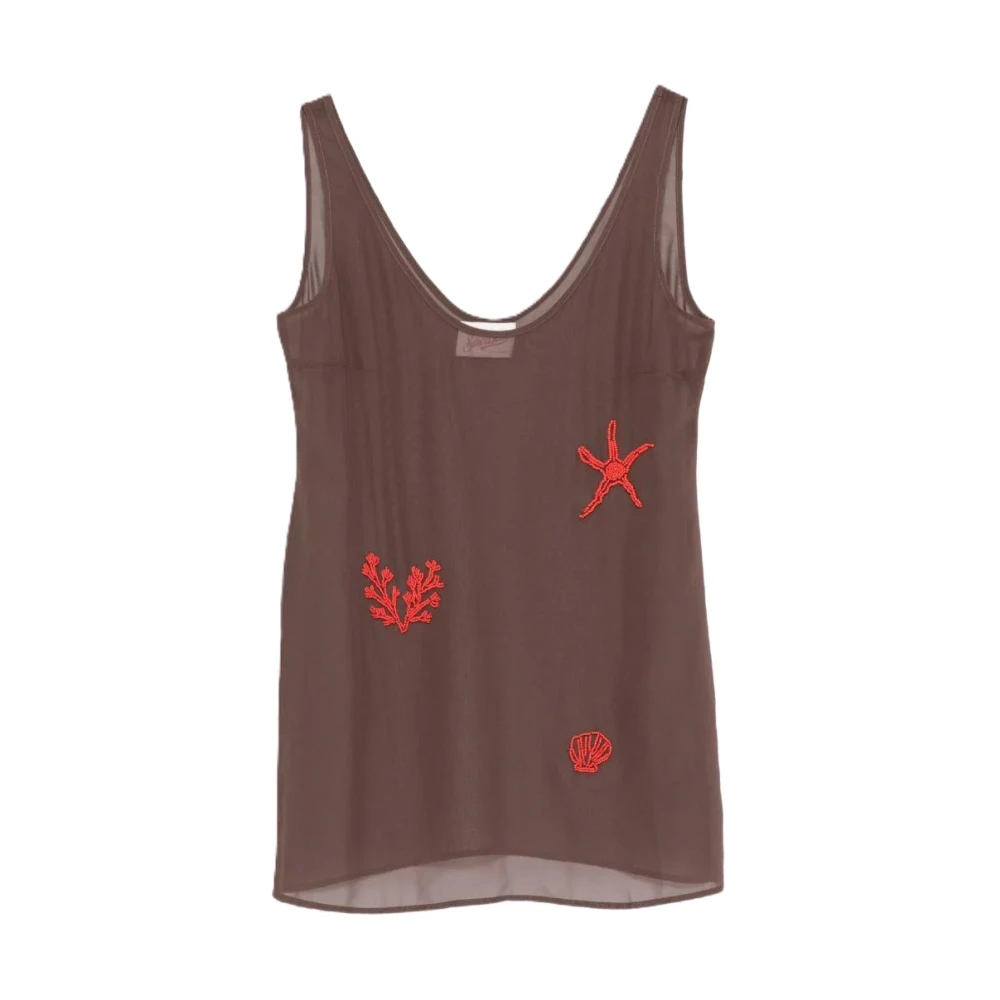 Mc2 Saint Barth Brown Raya Mini Dress - Female - Short Dresses - L - Dresses