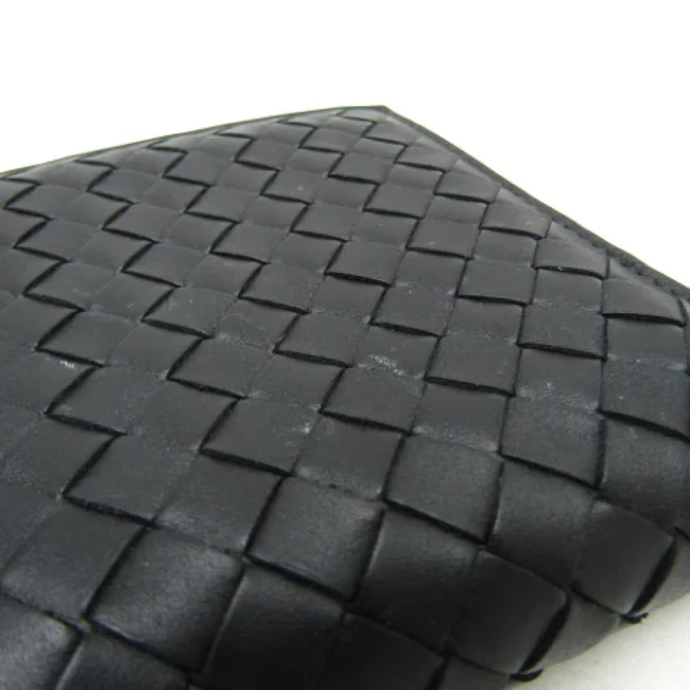 Bottega Veneta Vintage Pre-owned Leather wallets Black Dames