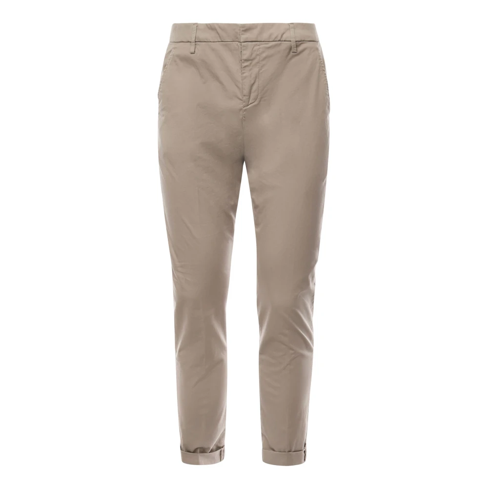 Dondup Beige Slim Chino Broek met Zakken Beige Heren