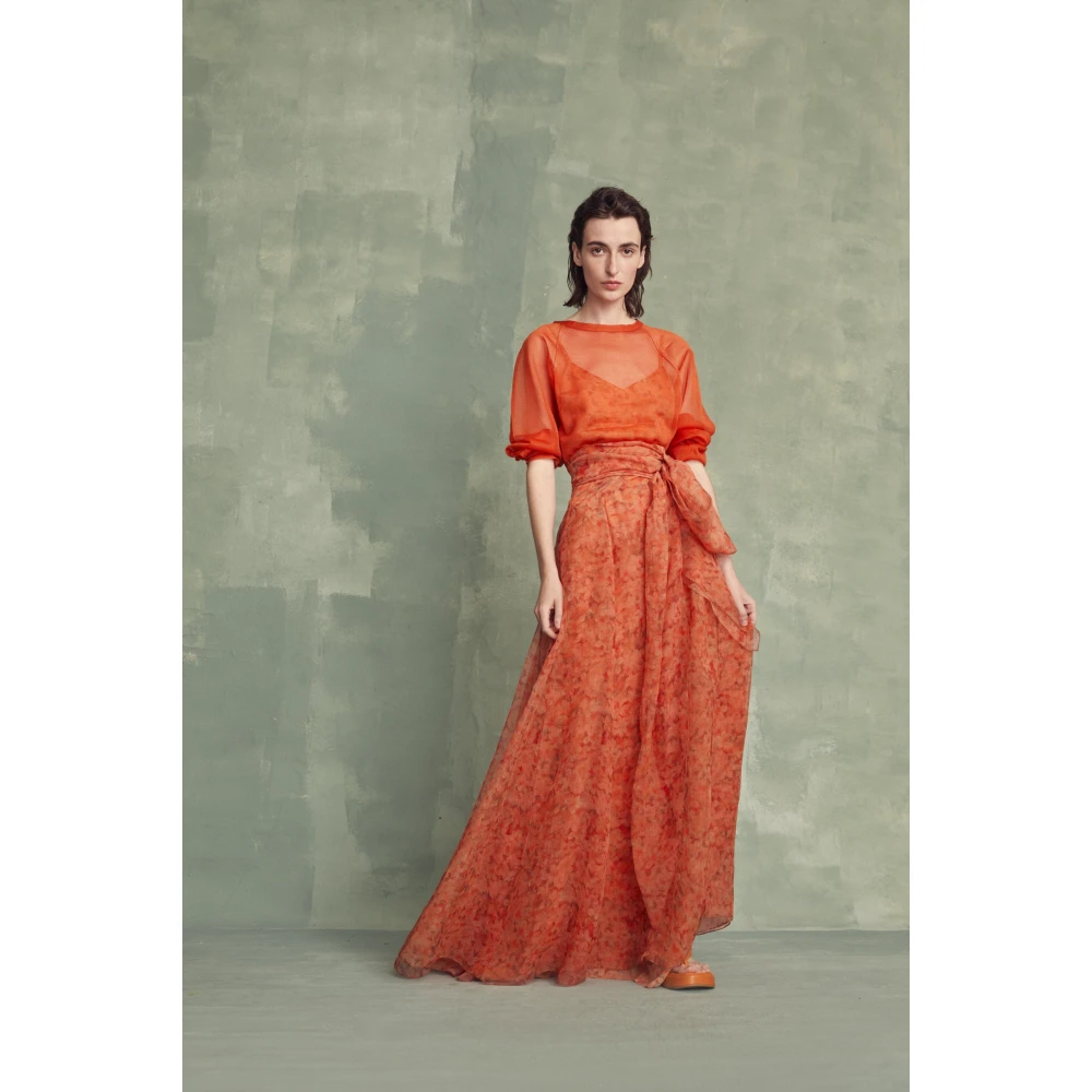 Cortana Romy top in rode stip Red Dames