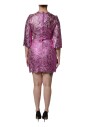 metallic-fuchsia-floral-sheath-mini-dress
