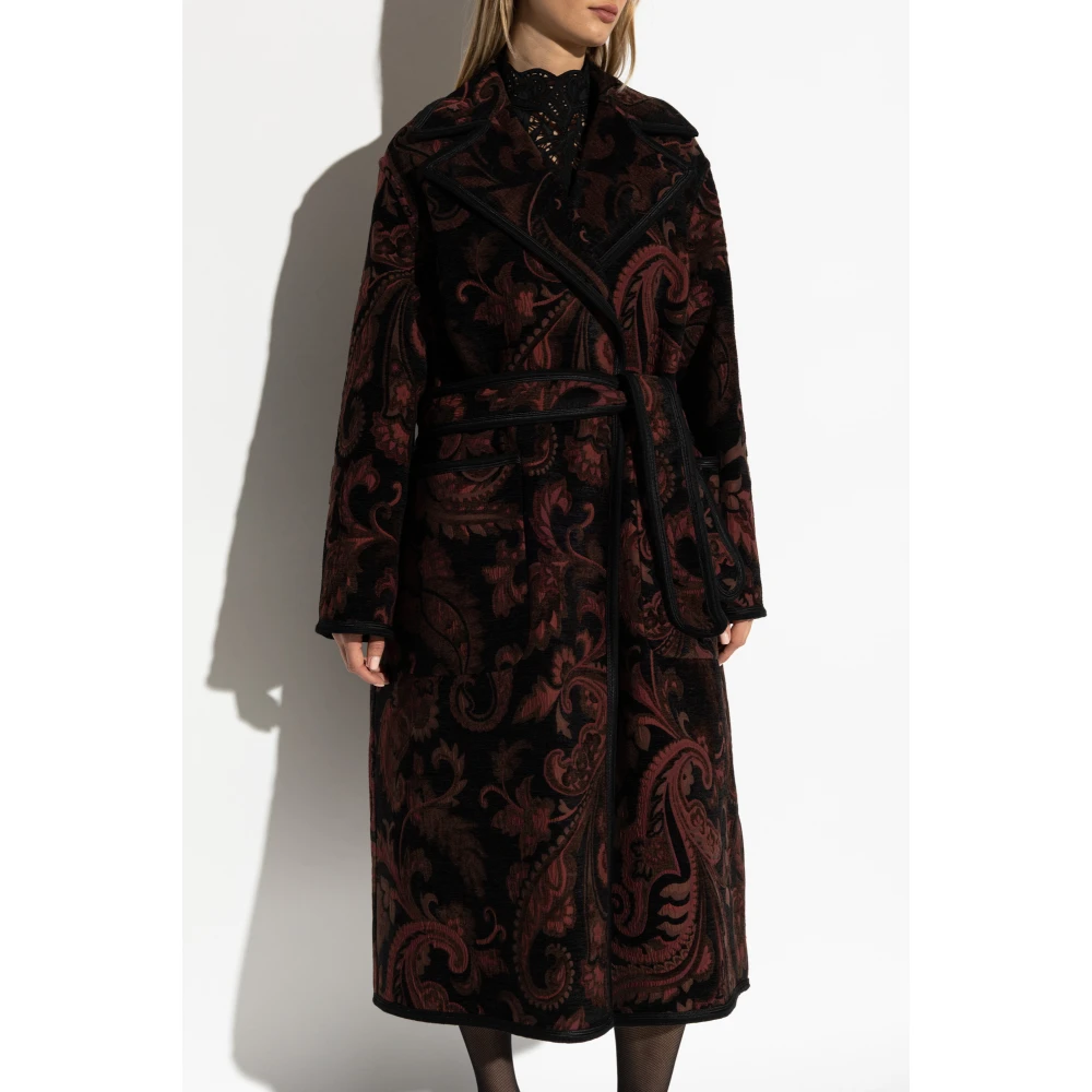 ETRO Gestreepte jas Red Dames