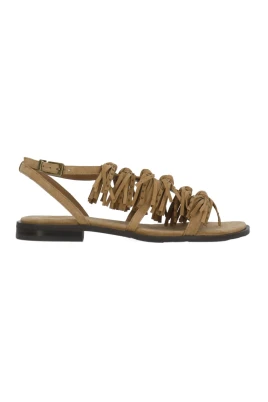 Fringed Leather Sandals