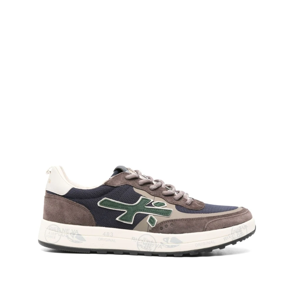 Premiata Men's Brown Sneakers, 11 Uk, And Grey Trainers Aw24