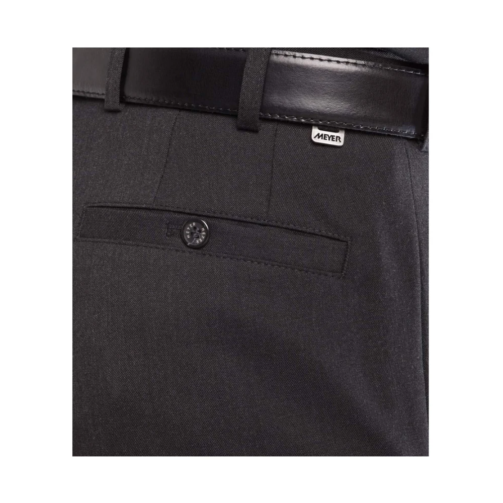 Meyer Zachte Stof Broek Essentiële Stijl Gray Heren