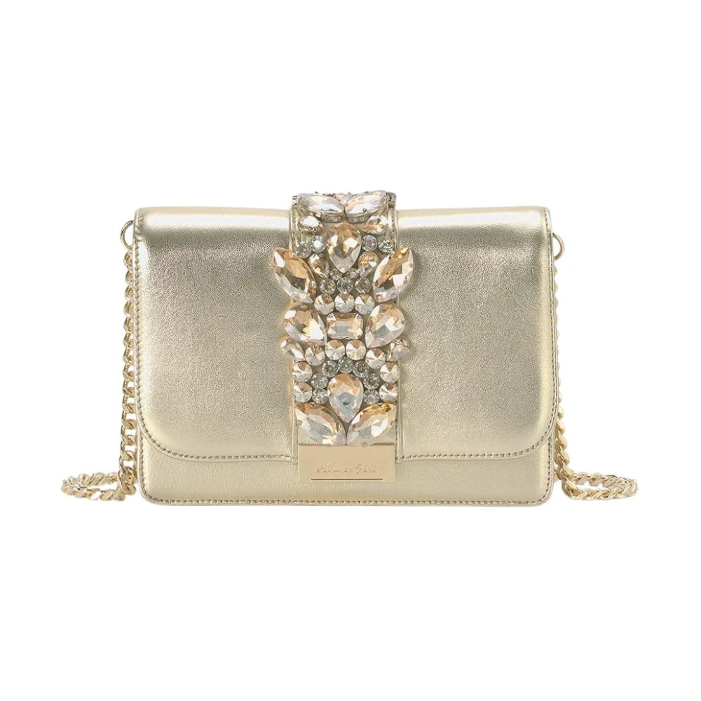 Alma en Pena Jewel Flap Schoudertas Yellow Dames