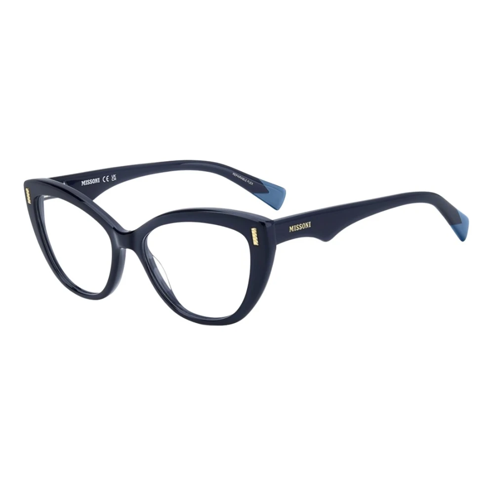 Missoni Women's Blue Glasses, 53 Mm, Cat-Eye Optical Frame