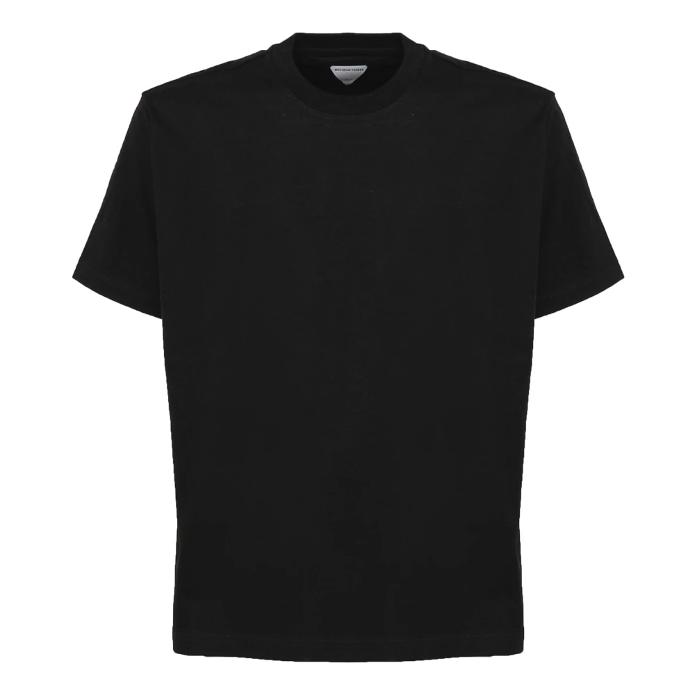 Bottega Veneta Zwarte T-shirts en Polos met Driehoekige Stiksels Black Heren