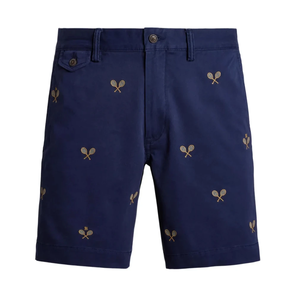 Polo Ralph Lauren Blue Casual Shorts, Male, W36, Casual Cotton Trousers