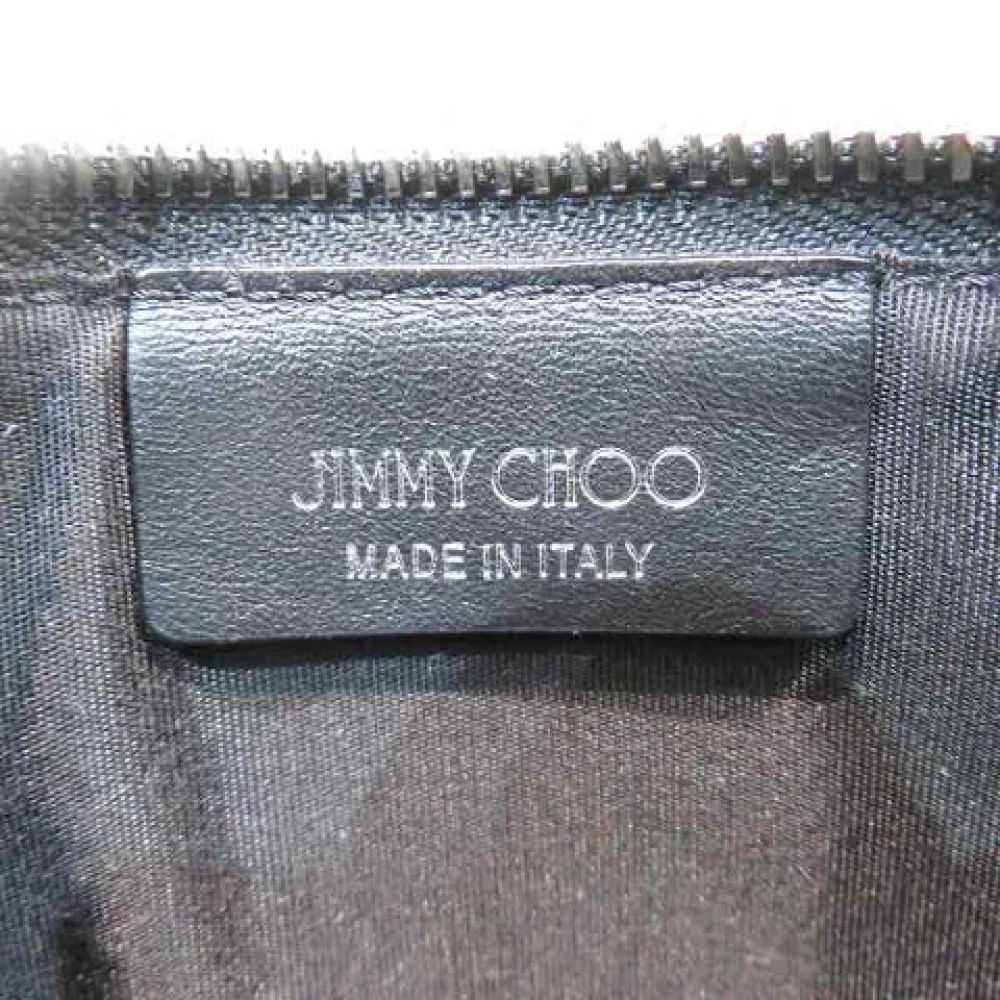 Jimmy Choo Pre-owned Leather clutches Black Dames