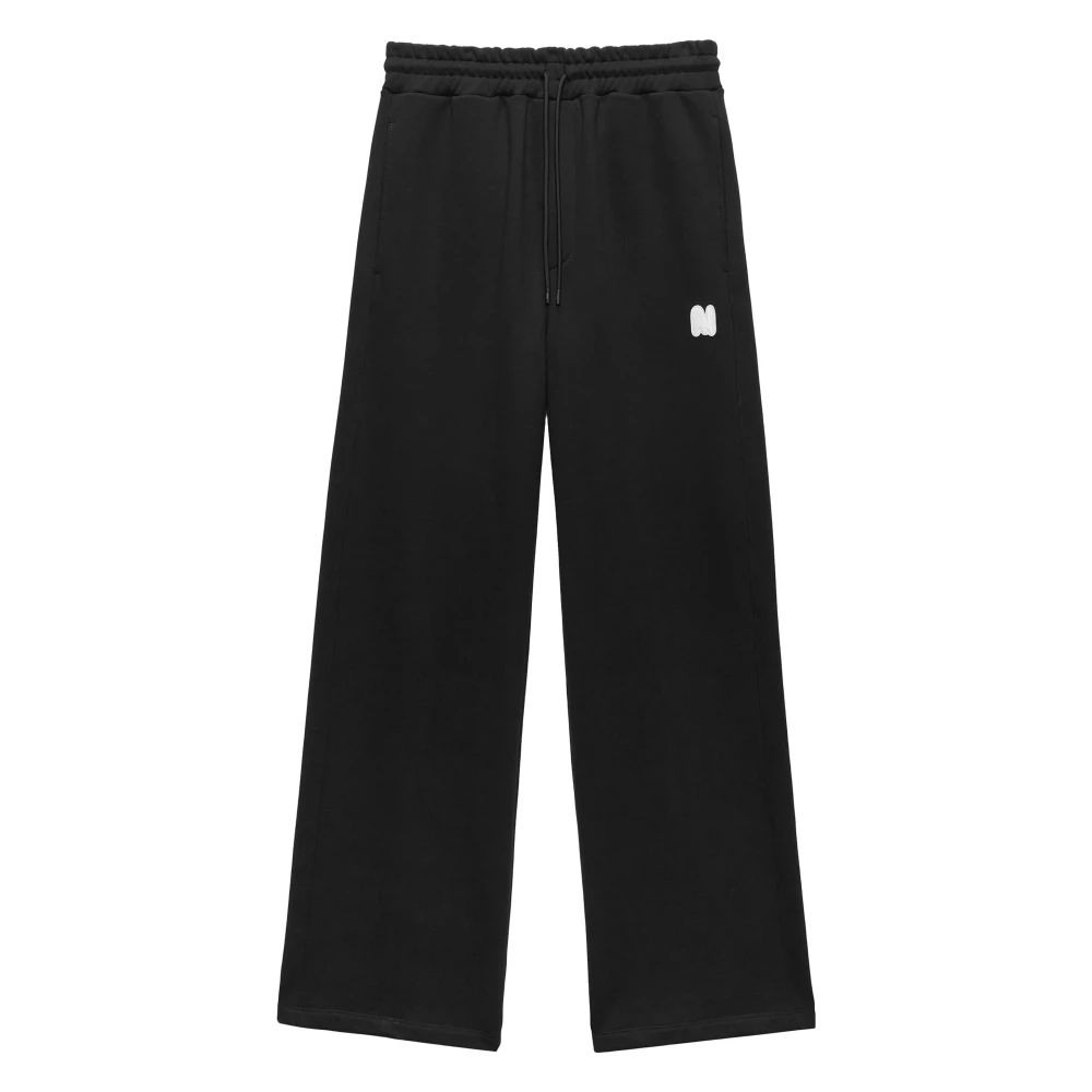 Msgm Zwarte Jogger Sweatpants Black Heren