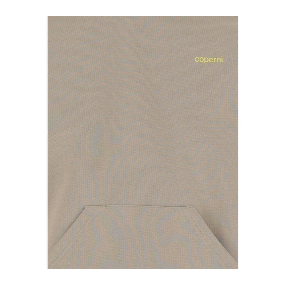 Coperni Logo Katoenmix Sweatshirt Beige Capuchon Beige Dames