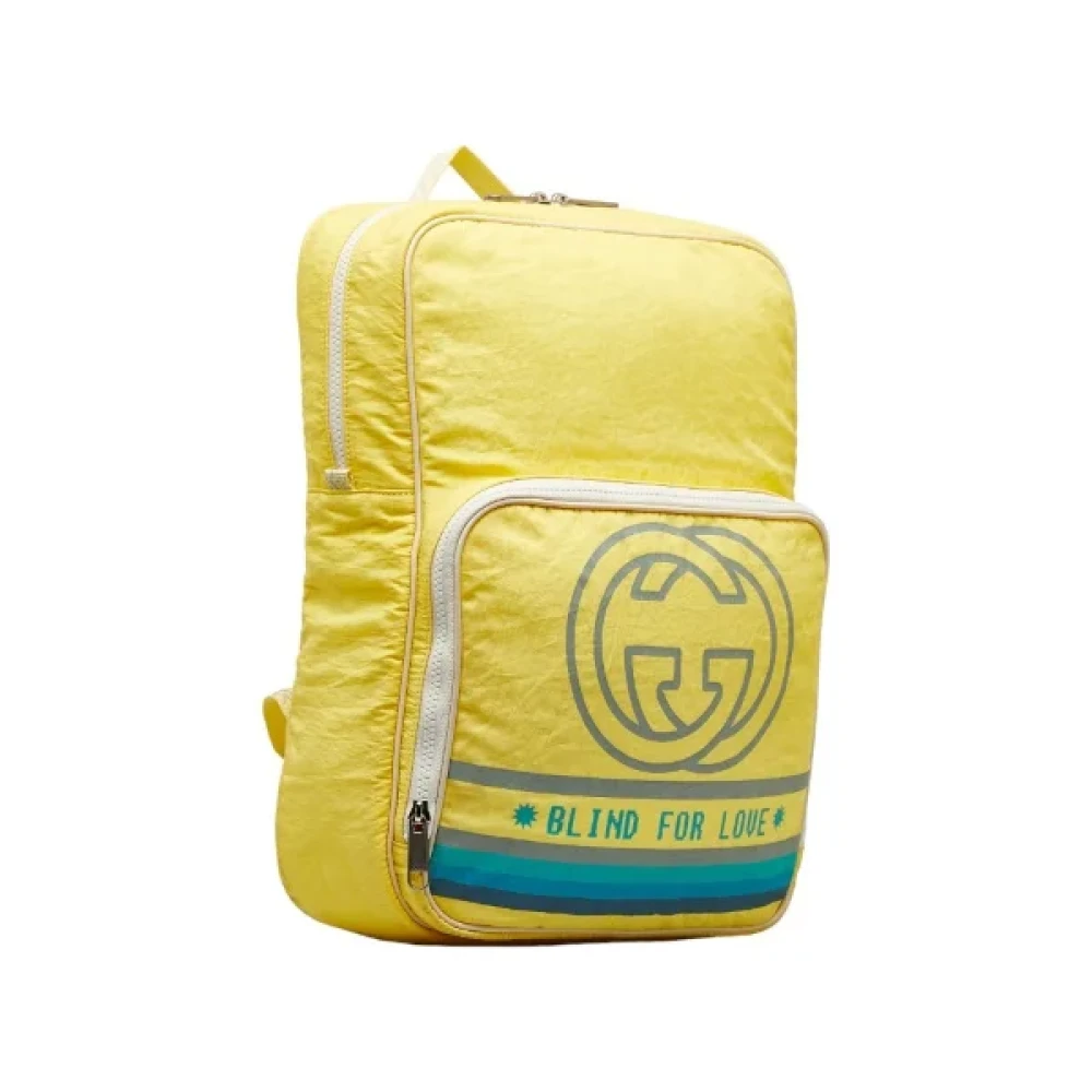Gucci Vintage Pre-owned Fabric gucci-bags Yellow Dames
