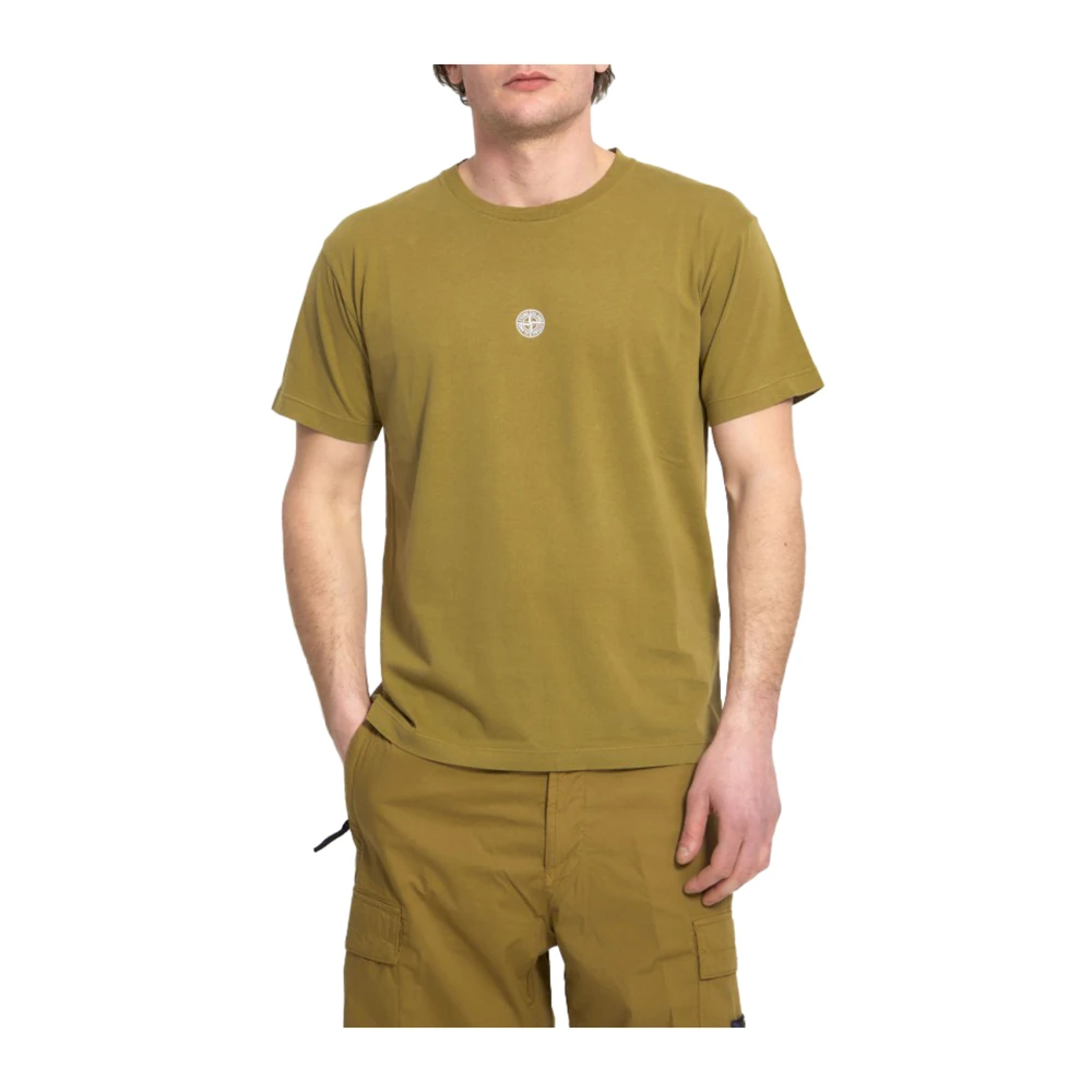 Stone Island Militaire Stijl T-shirts en Polo's Green Heren