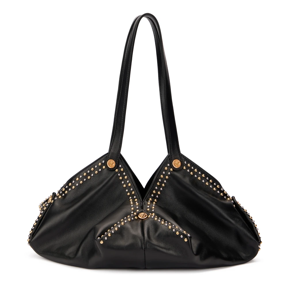 Versace Black Protea Shoulder Bag - Female - Shoulder Bags - One Size - Bags