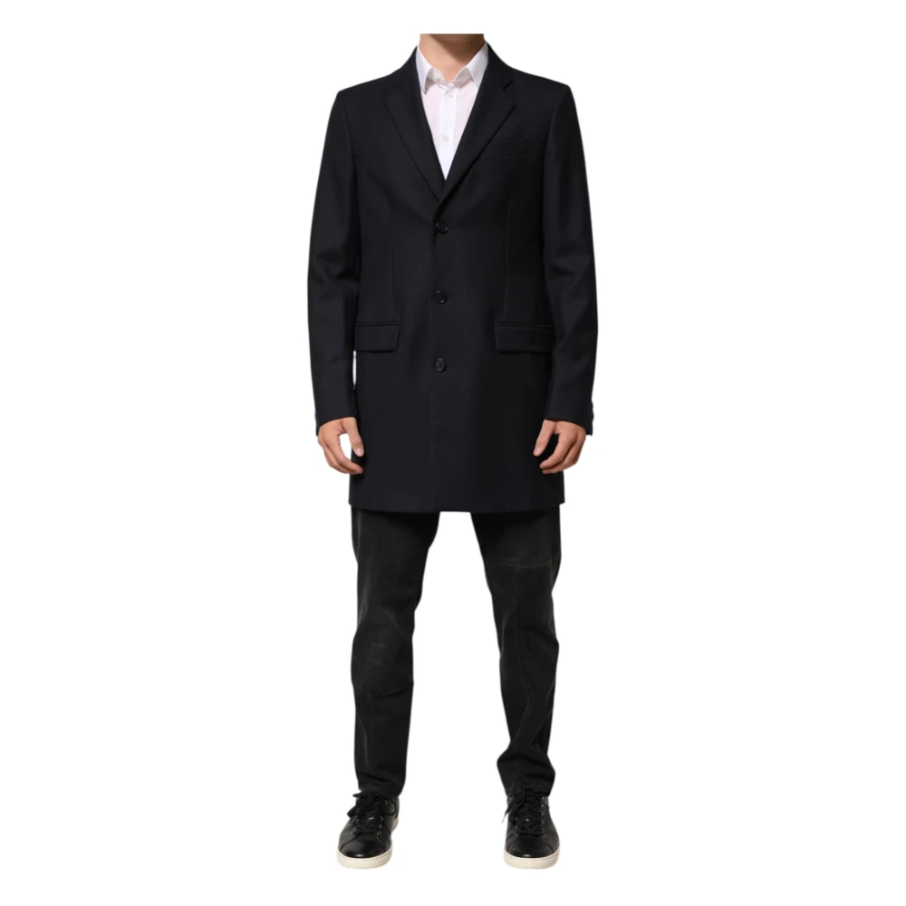 Dolce & Gabbana Mannelijk Blauw Kostuums Heren, L, Wol, Formal Blazer Jacket