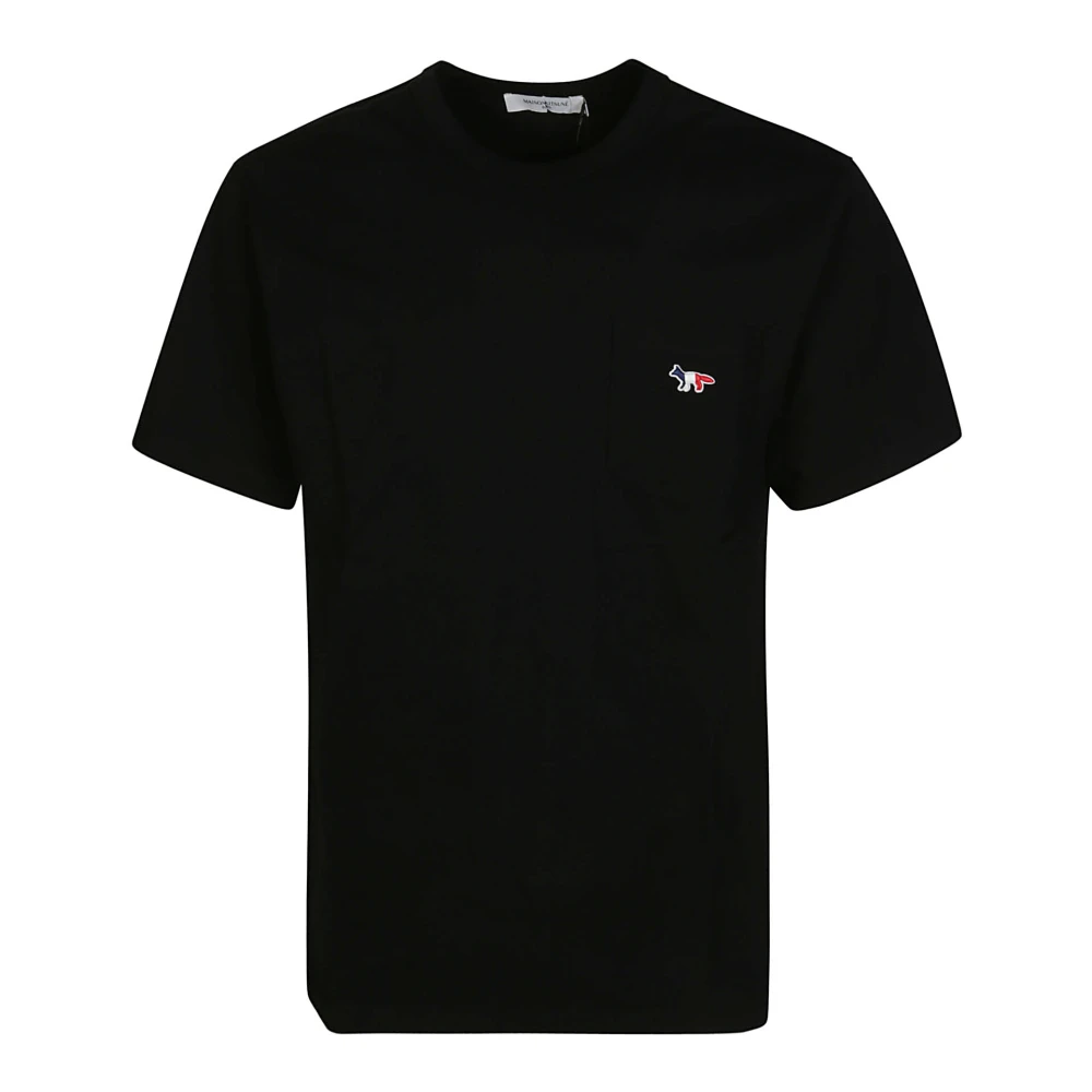 Maison Kitsuné Tricolor Logo T-Shirt Black Heren
