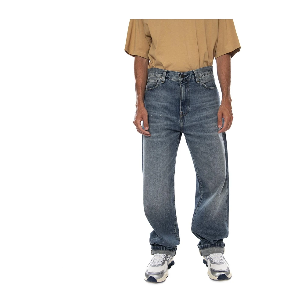Carhartt Wip Uomo Blu - Straight Jeans - Jeans - W34 - Immagine 13