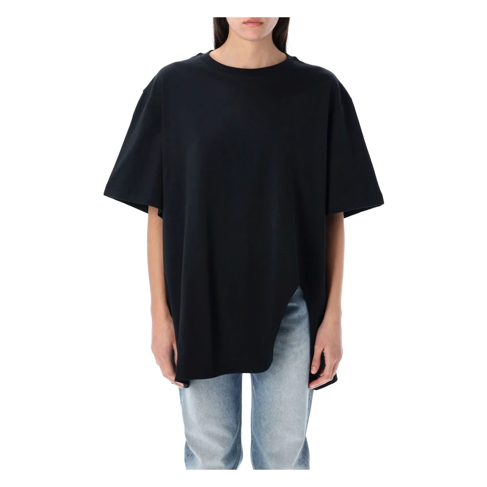 The Attico Stijlvolle Oversized Tee Shirt Black Dames