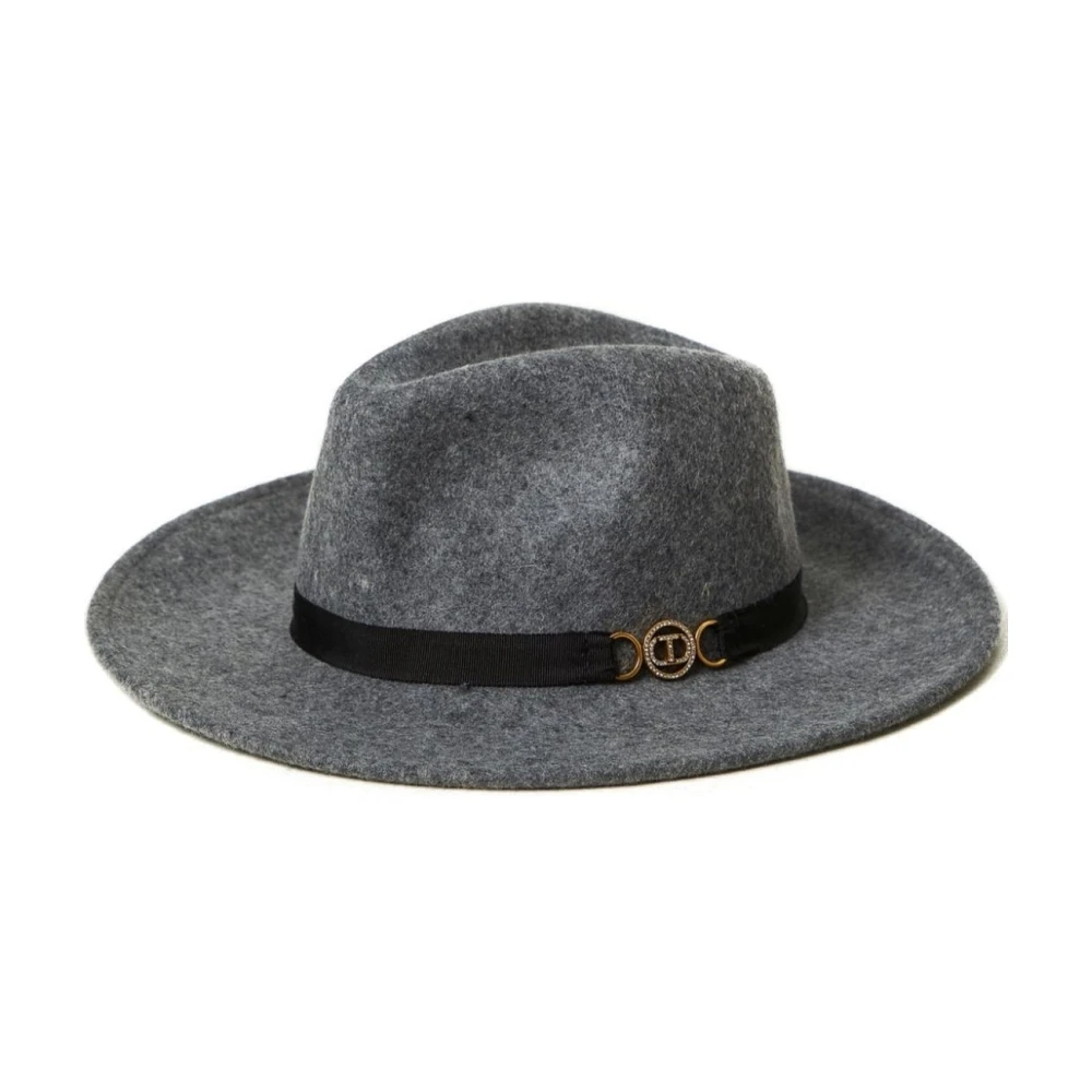 Twinset Gray Accessories, Female, One Size, Grey Elegant Womens Hat