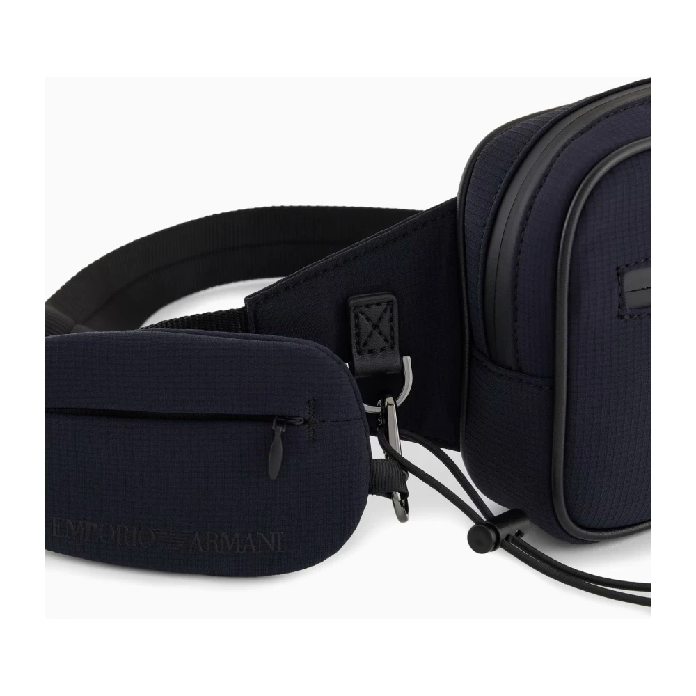 Emporio Armani Navy Blauwe Crossbody Tas Blue Heren