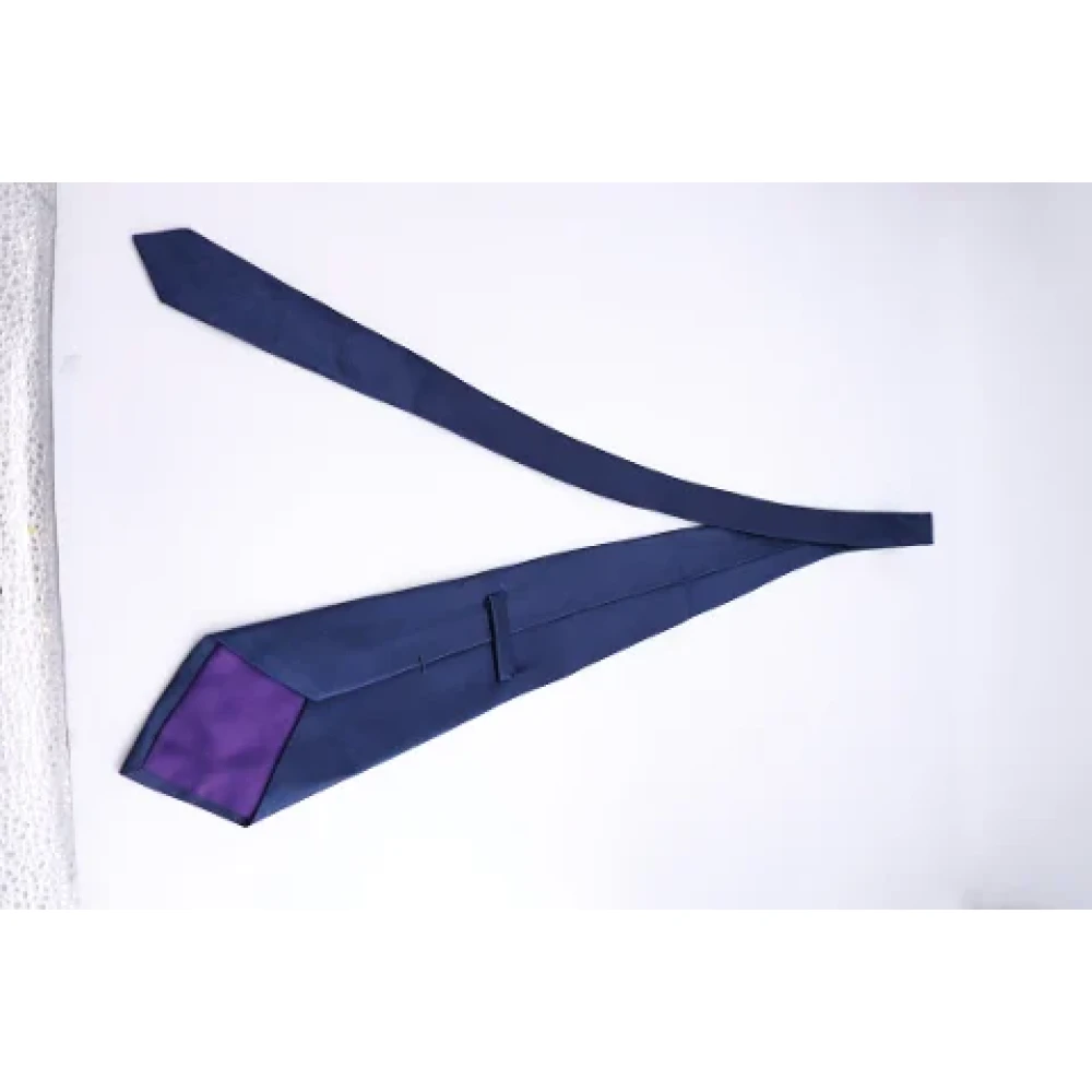 Ralph Lauren Pre-owned Silk home-office Blue Heren