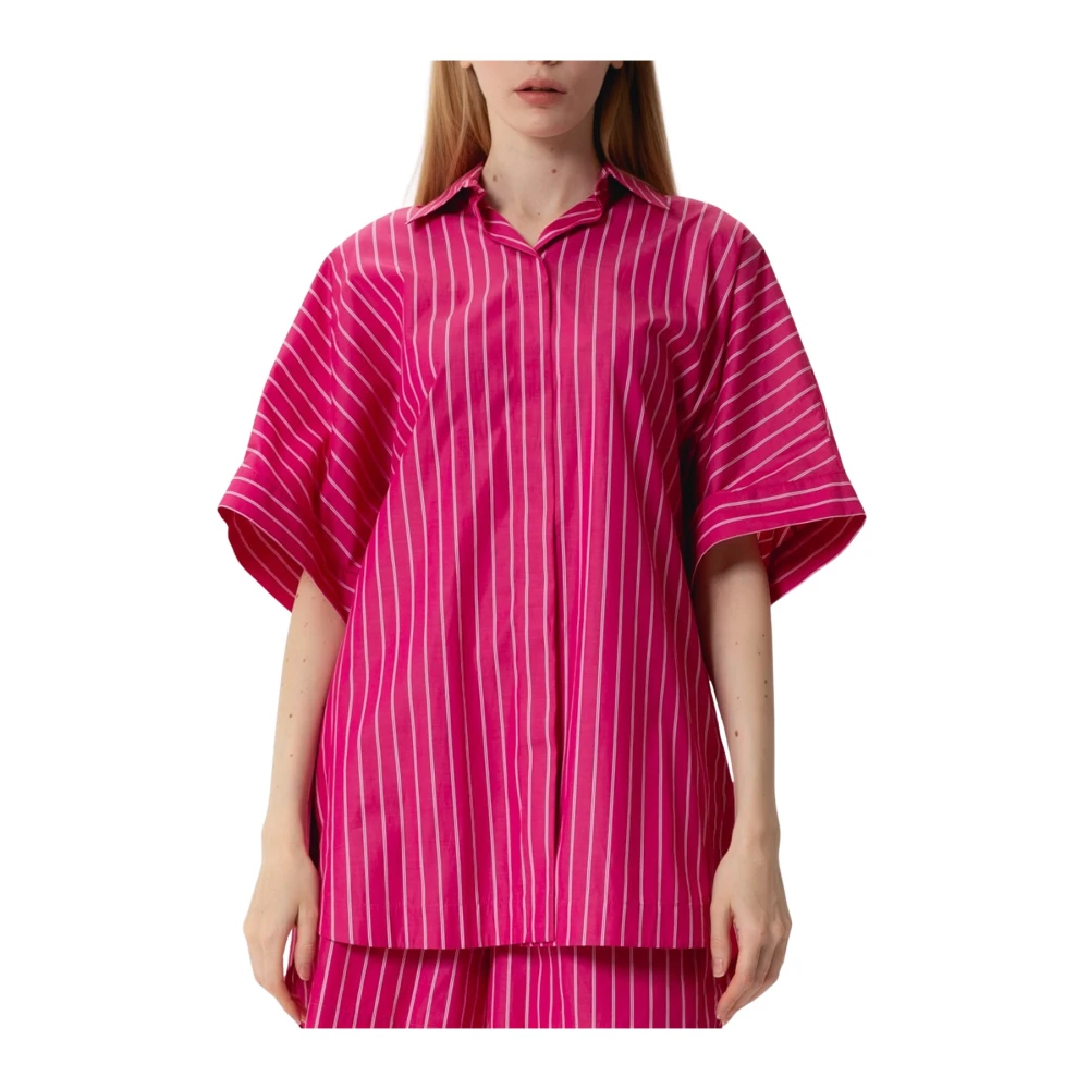 Max Mara Oversized Anemone Blouse Ss23 Stijl Pink Dames