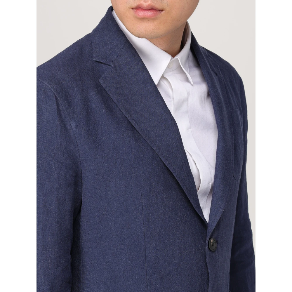 Giorgio Armani Stijlvolle jas voor mannen en vrouwen Blue Heren