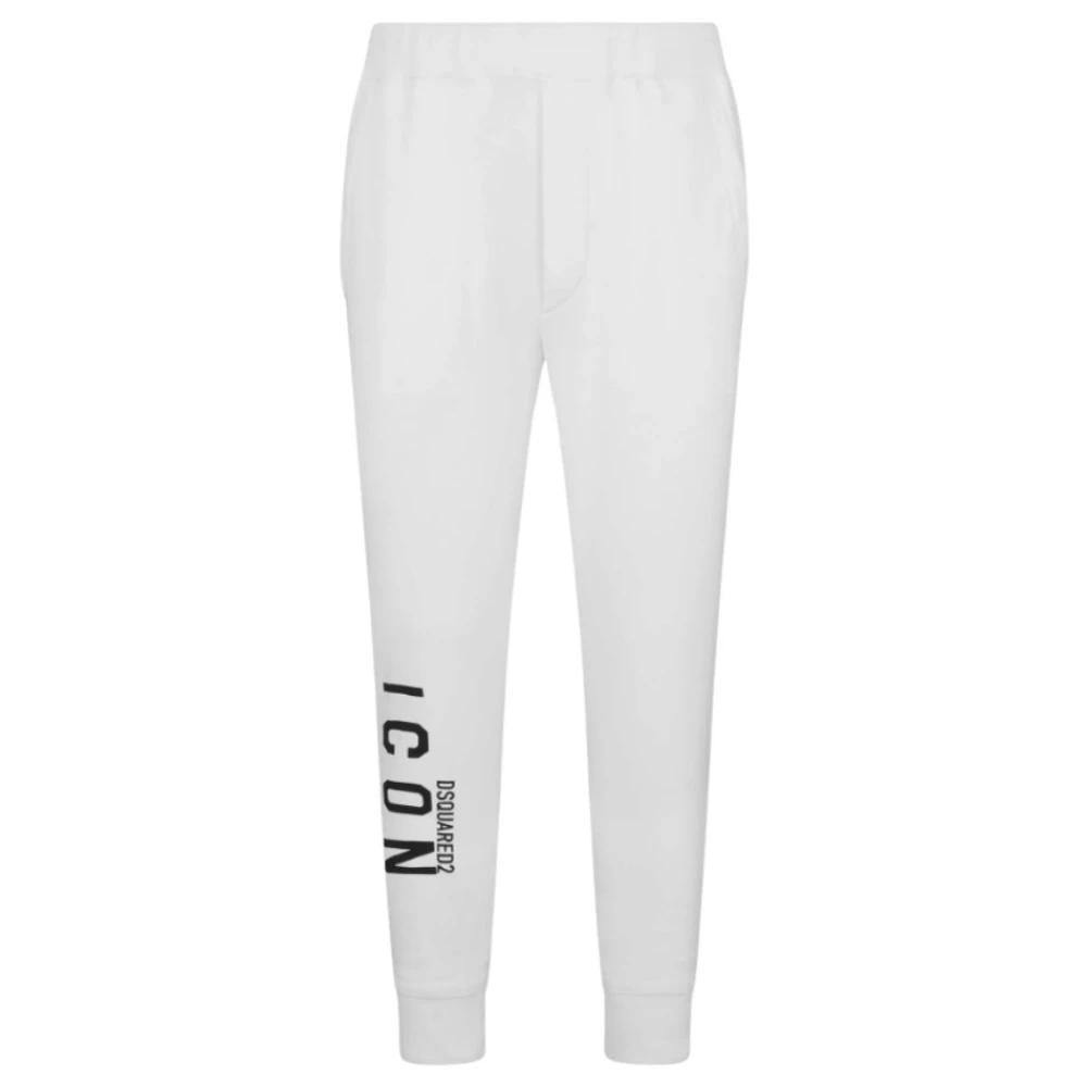 Dsquared2 Icon Jogger Broek met Elastische Taille White Heren