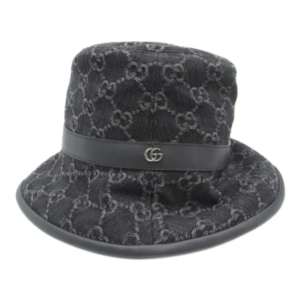 Gucci Vintage Pre-owned Fabric hats Black Dames