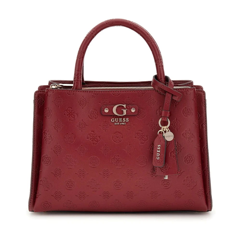 Guess Stijlvolle Schoudertas Claret Satin Red Dames