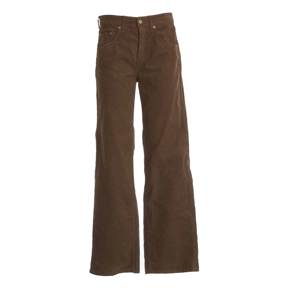 Department Five Wijde Pijp Fluweel Jeans Marrone Brown Dames